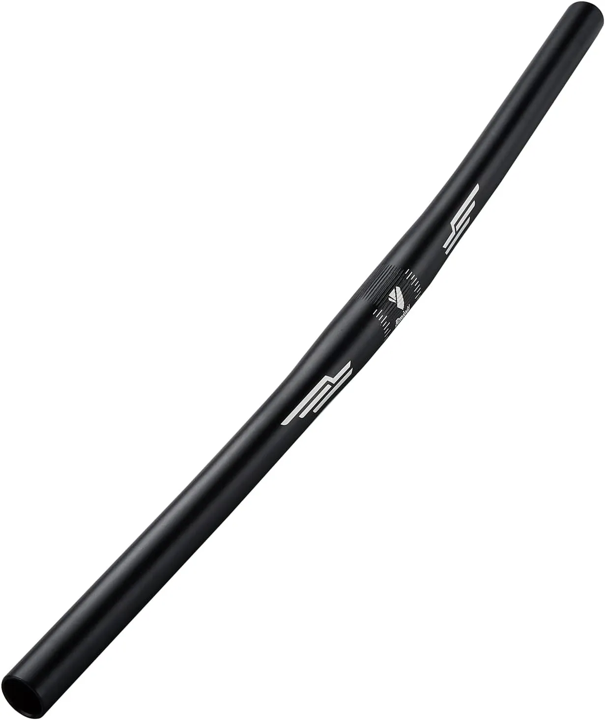 1inch/25.4mm Straight Bike Handlebars Rise(30mm 50mm 70mm 90mm) MTB Handlebar-Fits 25.4mm Stems -Aluminum Alloy Mountain Bike Bicycle 640 mm Length -Flat - Black