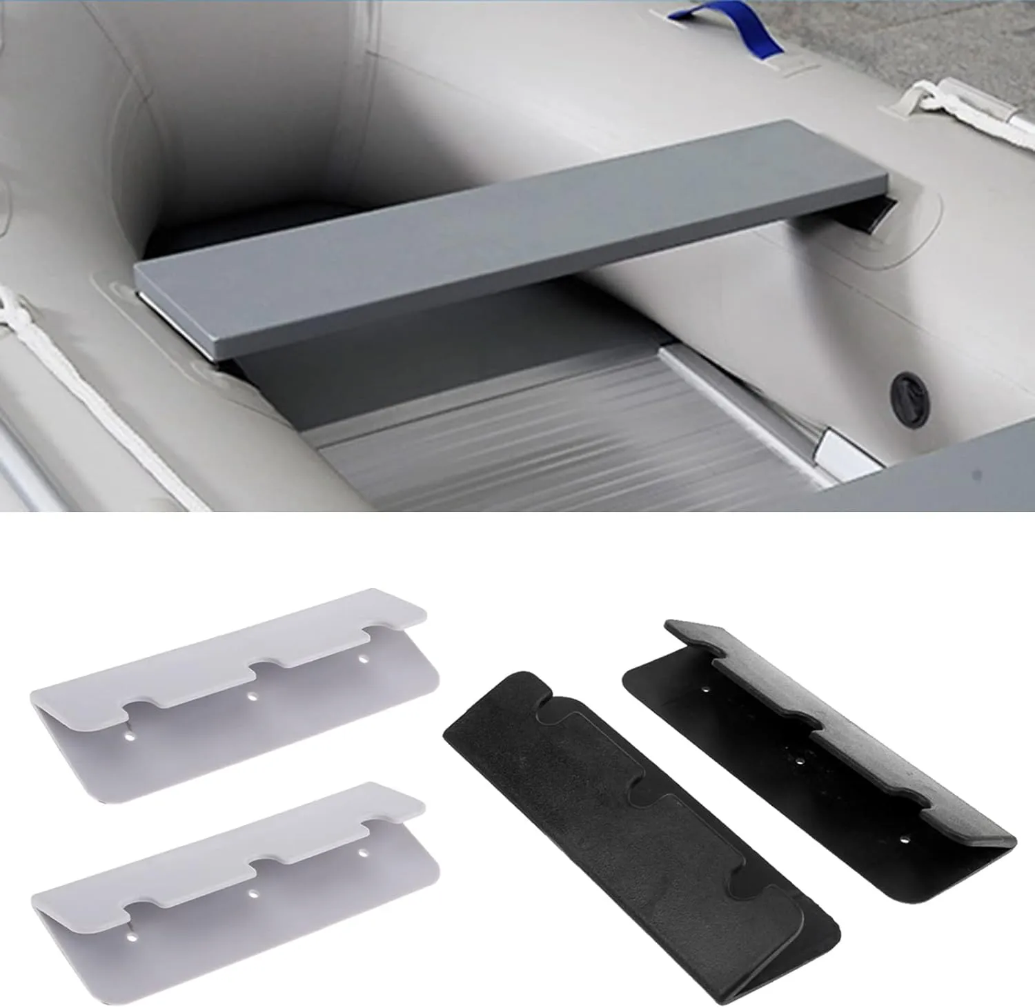 2Pcs Boat Seat Hook PVC Inflatable Boat Seat Hook Clip Bracket for Inflatable Rubber Dinghy Raft Yacht Kayak Boat Part Boat Seat Hook Clip Boat Seat Holders Boat Seat Hook Boat Seat Brackets