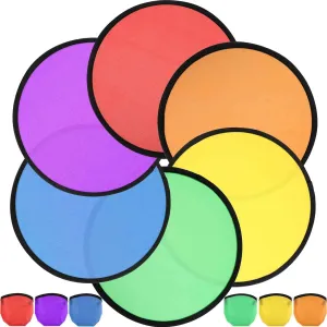 36 Pieces Foldable Flying Disc with Bag Folding Pocket Beach Summer Flying Disc Toy for Fun Birthday Party Outdoor Activity Game