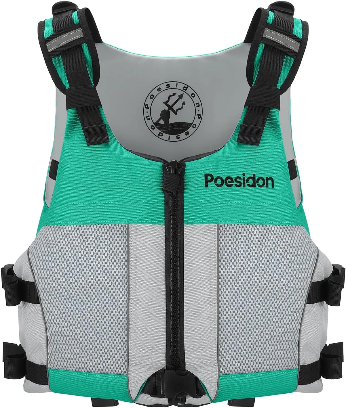 Adjustable Water Safety Life Jacket - Classic Unisex Design with Front/Rear Storage Compartments for Multiple Water Activities
