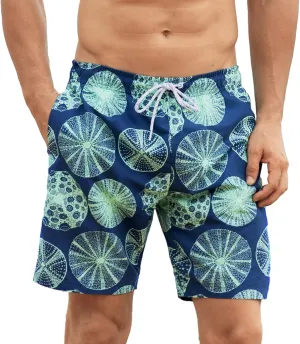 Angel season Men's 7" Quick Dry Swim Trunks with Compression Liner 2025 New Beach Board Shorts Bathing Suit with Pockets