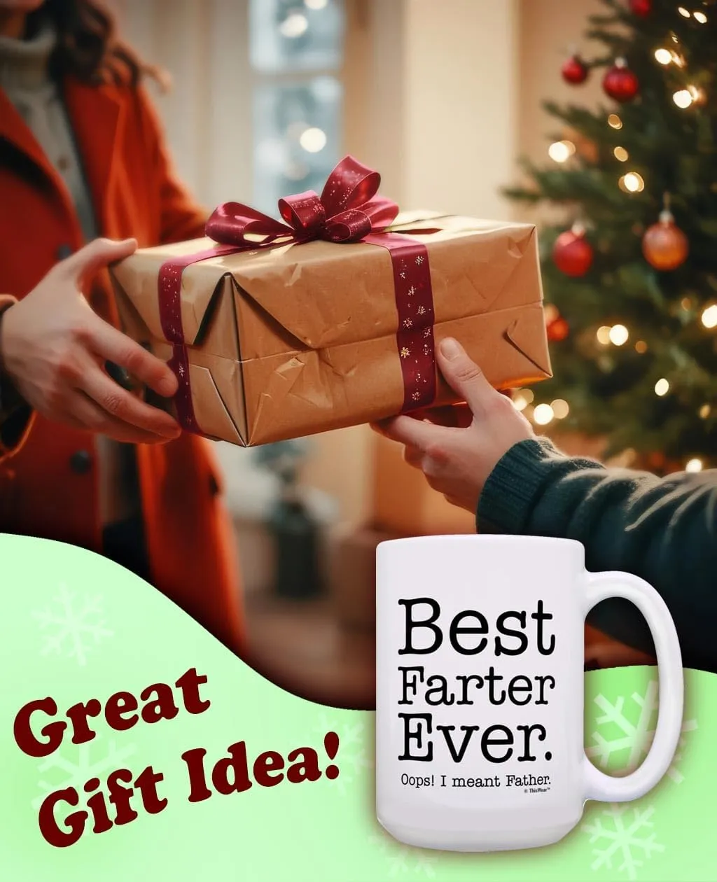Best Dad Ever Mug for Dad Best Farter Ever Oops I Meant Father Funny Dad Mug Ceramic 15oz Coffee Mug Tea Cup White