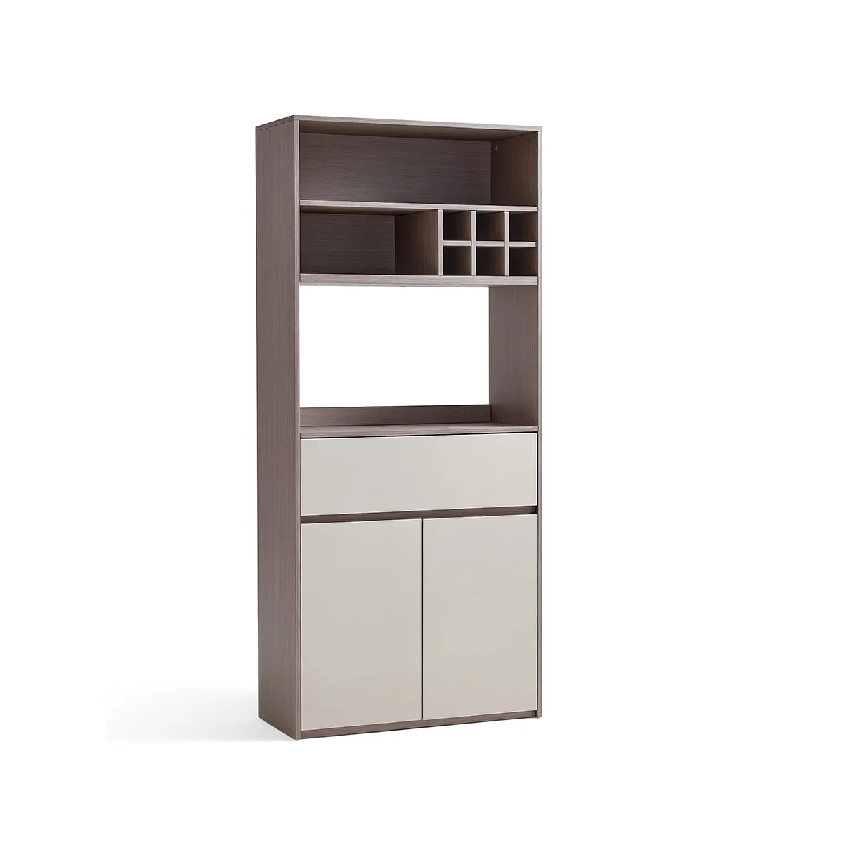 Cappuccino Taupe Dining Cabinet Pantry