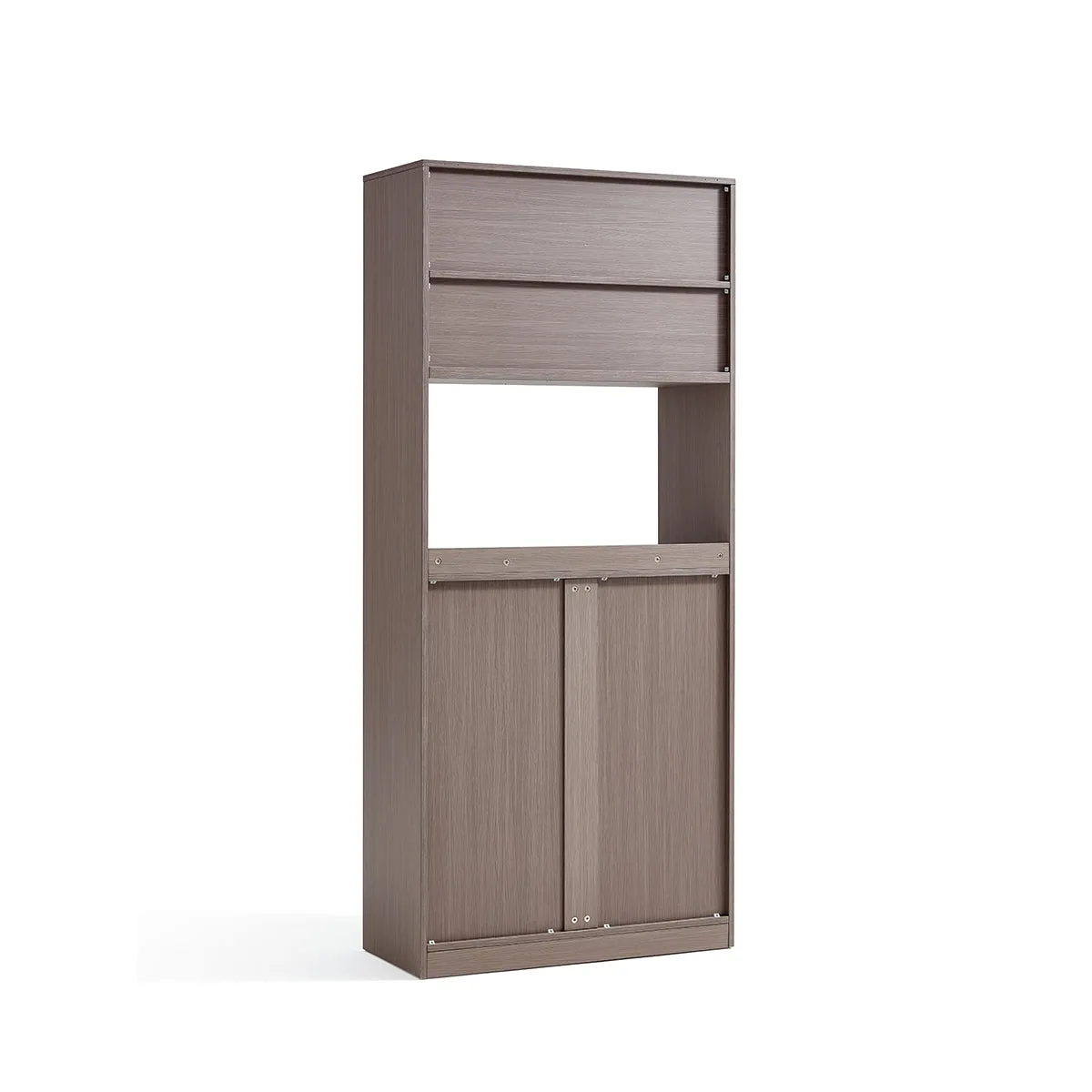 Cappuccino Taupe Dining Cabinet Pantry