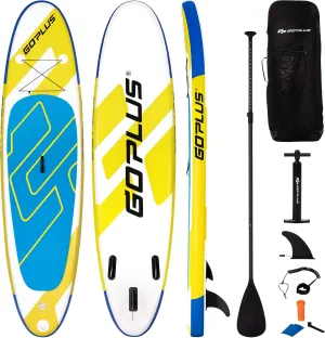 DORTALA 11ft Inflatable Stand Up Paddle Board 6'' Thick W/Leash Backpack Aluminum Paddle