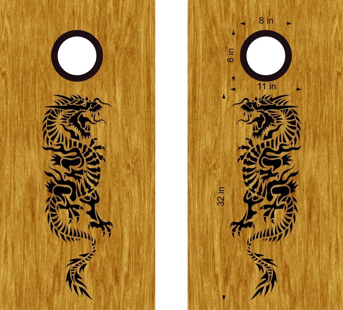 Dragon Cornhole Board Vinyl Decal Sticker DG15