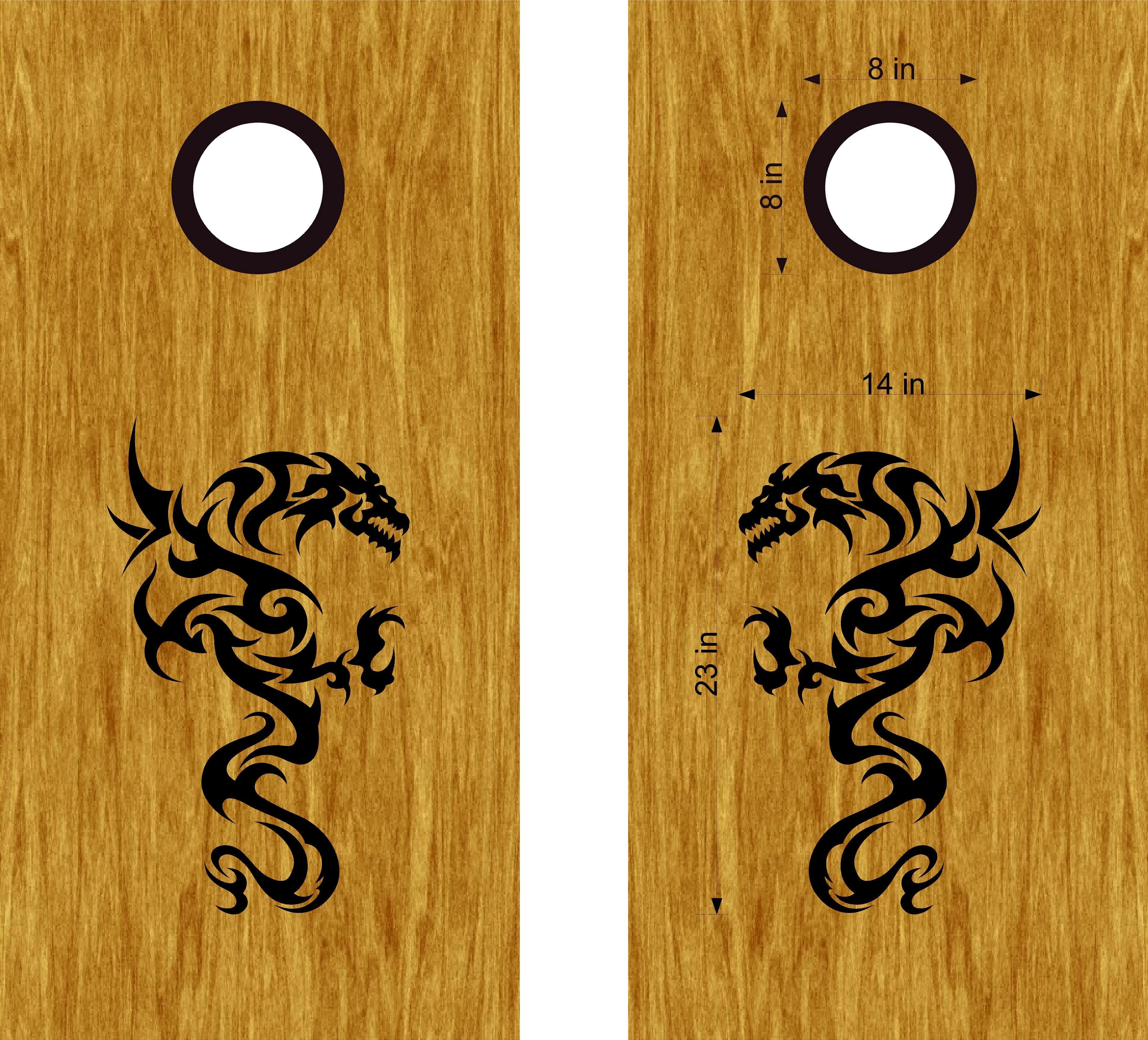 Dragon Cornhole Board Vinyl Decal Sticker DG32