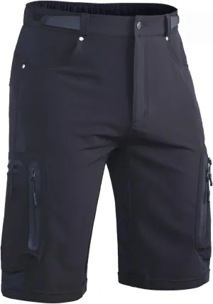 Hiauspor Mens Hiking Cargo Shorts Lightweight Water-Resistant Quick Dry Stretch for Casual Golf Fishing Tactical Bike Outdoor