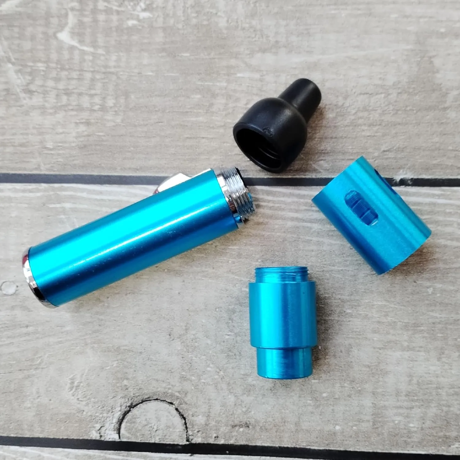 Refillable Portable Lighter, Jet Flame Torch Lighter Fame Kitchen Cooking,Sky Blue2PCS