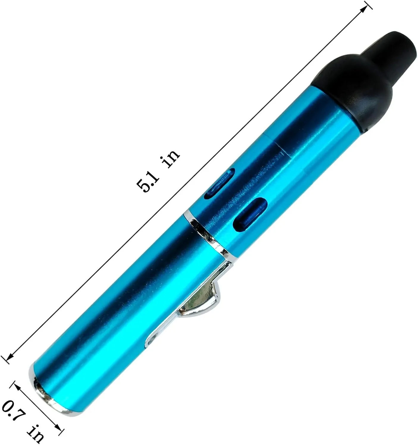 Refillable Portable Lighter, Jet Flame Torch Lighter Fame Kitchen Cooking,Sky Blue2PCS