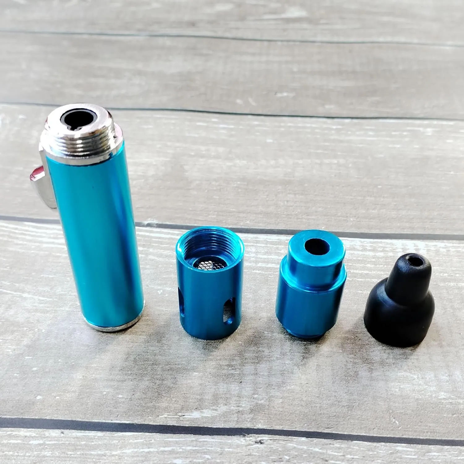 Refillable Portable Lighter, Jet Flame Torch Lighter Fame Kitchen Cooking,Sky Blue2PCS