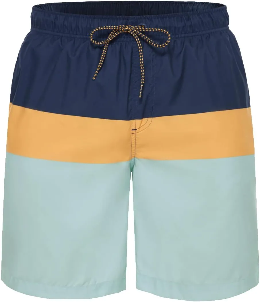 Rokka&Rolla Men's Swim Trunks Quick Dry Board Shorts Bathing Suit with Mesh Lining