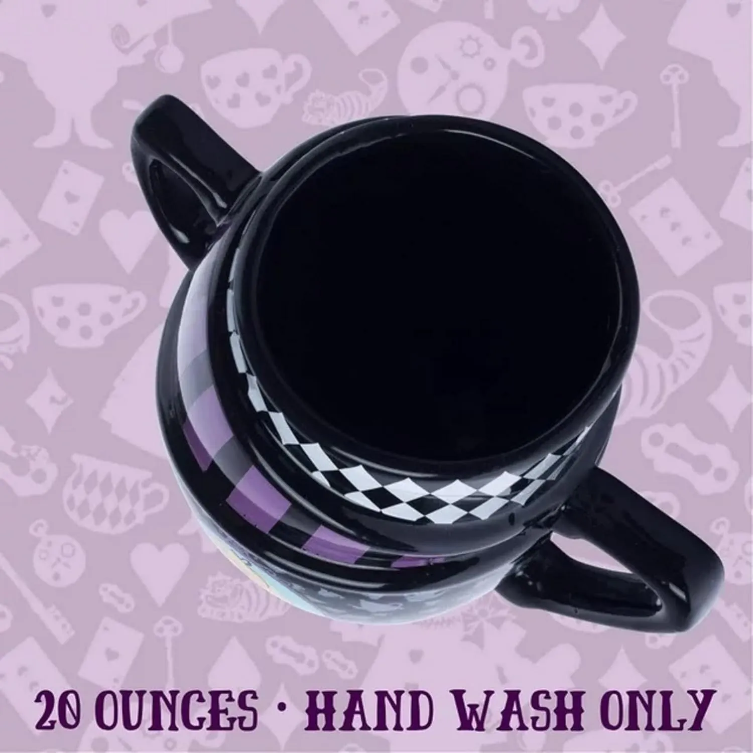Silver Buffalo Disney Alice in Wonderland Stacked Teacup 3D Sculpted Ceramic Coffee Mug, 20 Ounces