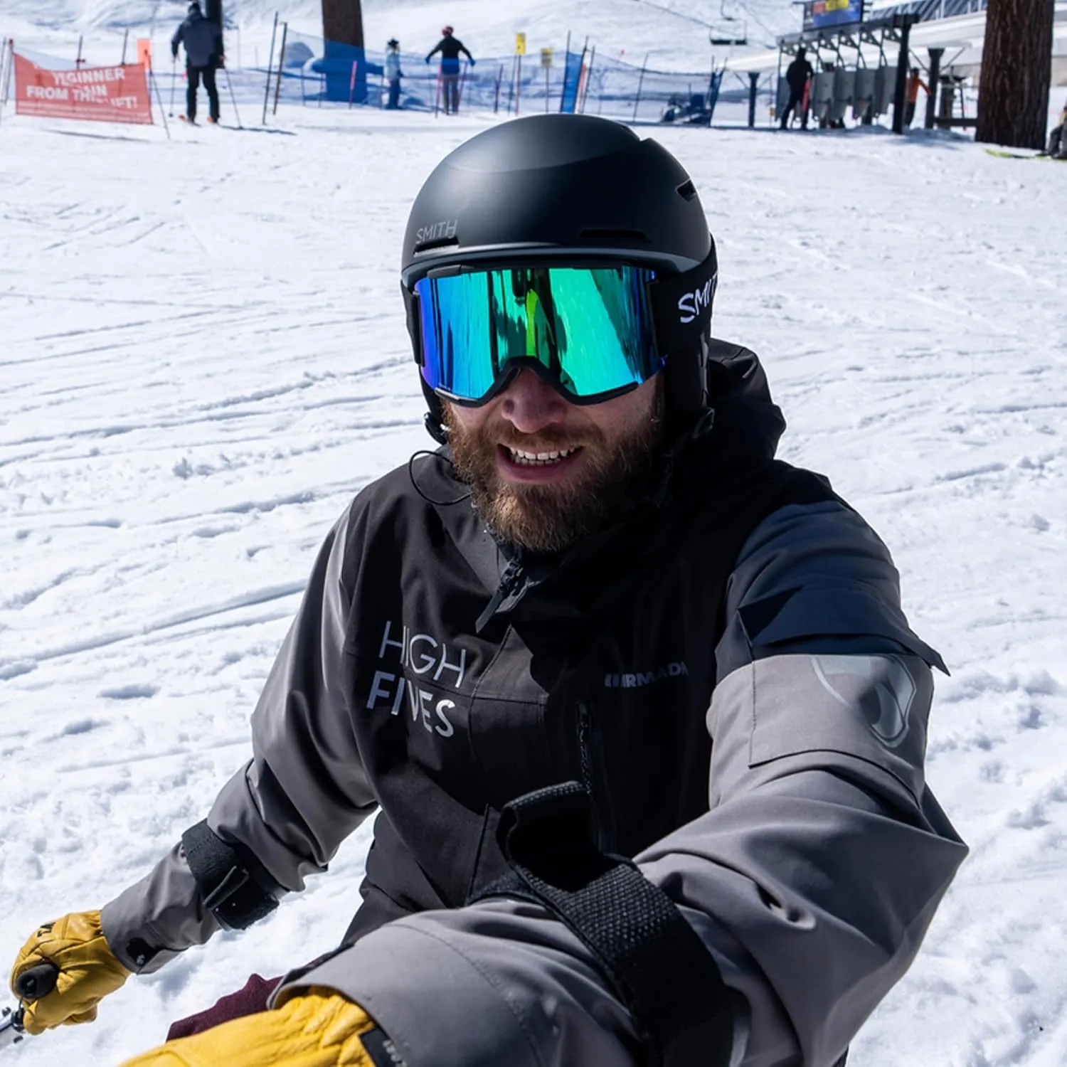SMITH Squad Goggles with ChromaPop Lens  Performance Snowsports Goggles with Replaceable Lens for Skiing & Snowboarding