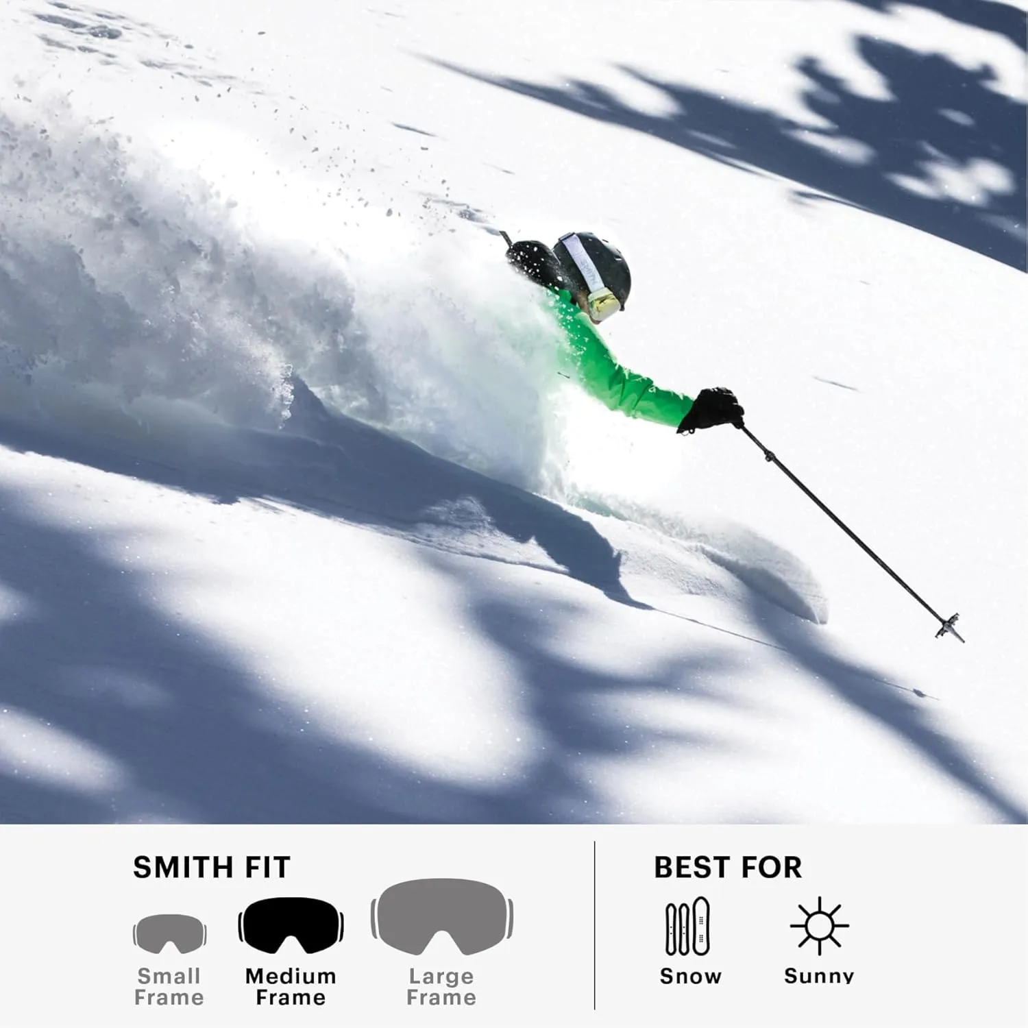 SMITH Squad Goggles with ChromaPop Lens  Performance Snowsports Goggles with Replaceable Lens for Skiing & Snowboarding