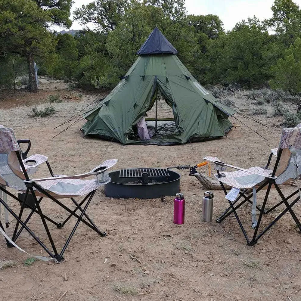 Steel Camp Fire Ring & Outdoor Cooking Grate