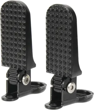 Taicle 1 Pair Foldable Bike Rear Pedals, Quick Release Aluminum Alloy Foot Pegs, Non-Slip Footrests for Mountain, City, E-Bikes & Folding Bicycles