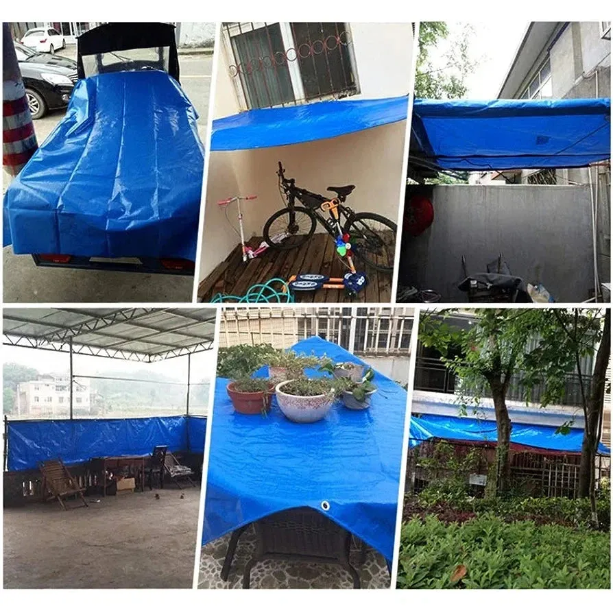 Tarpaulin 5mx6m 180gsm Polyweave Light Duty All Purpose Waterproof Cover