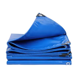 Tarpaulin 6x8m 700gsm PVC Extra Heavy Duty All Purpose Waterproof Cover