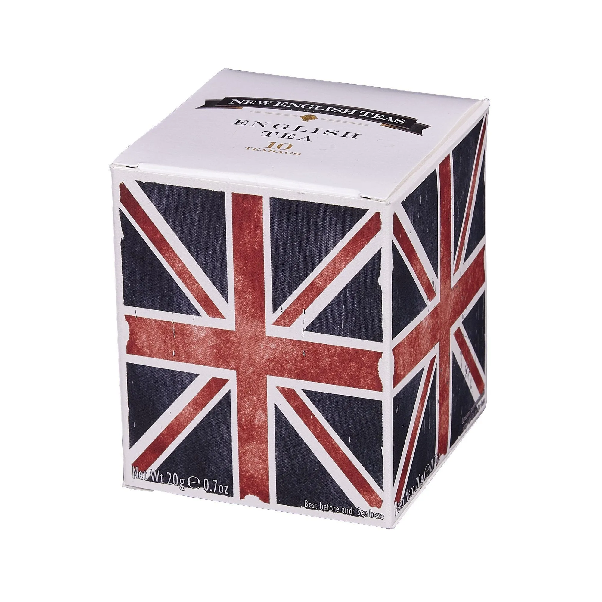 Union Jack Mini Tea Gift Box With 10 Tag & Envelope Teabags