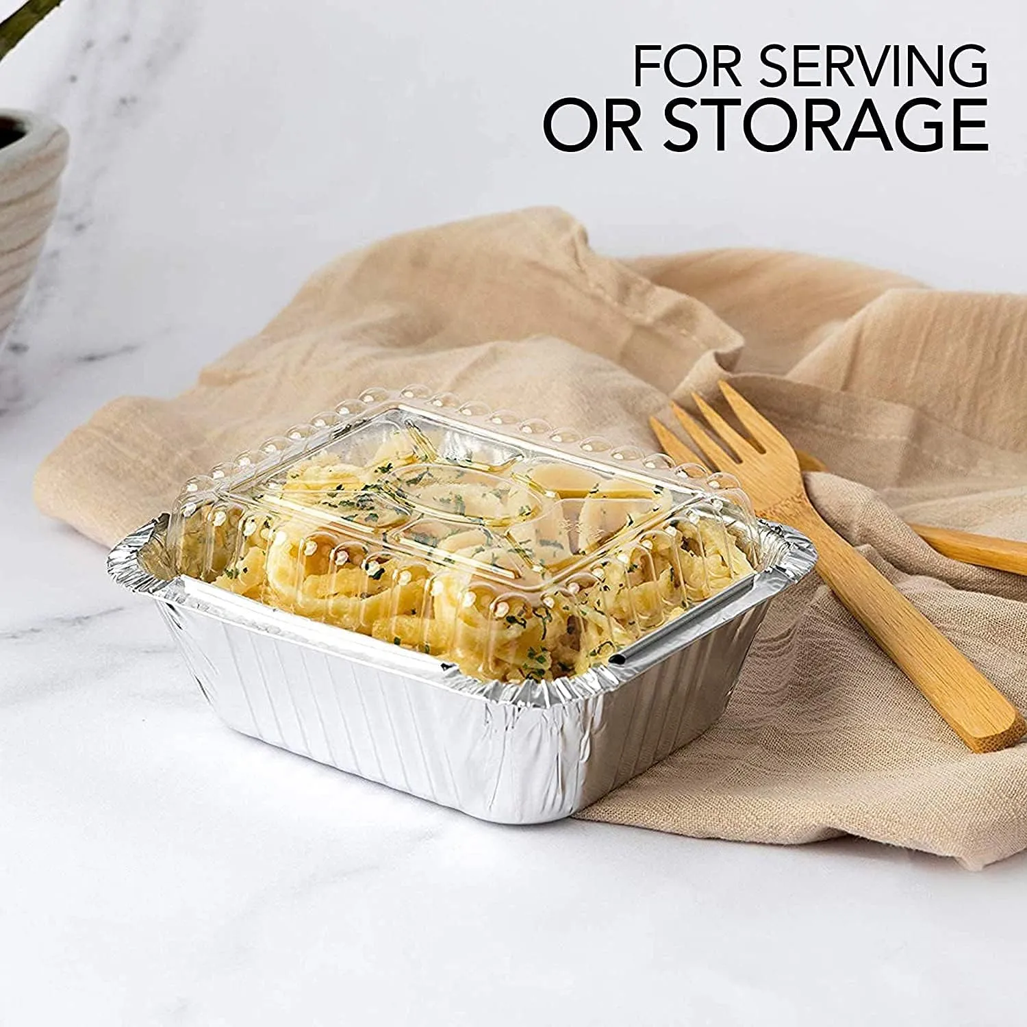 *WHOLESALE* Dome Lids For 5Lb Aluminum Oblong Pans 9.75" x 7.25" | 240 ct/case