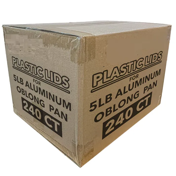 *WHOLESALE* Dome Lids For 5Lb Aluminum Oblong Pans 9.75" x 7.25" | 240 ct/case