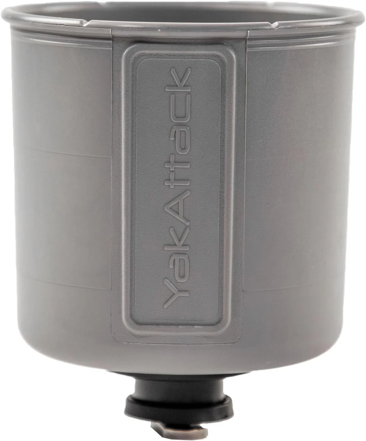 YakAttack MultiMount Cup Holder - Battleship Grey | Track Mount Drink Holder for Kayaks & Boats | Compatible with GearTrac & MightyMount | Secure & Versatile | Made in The USA