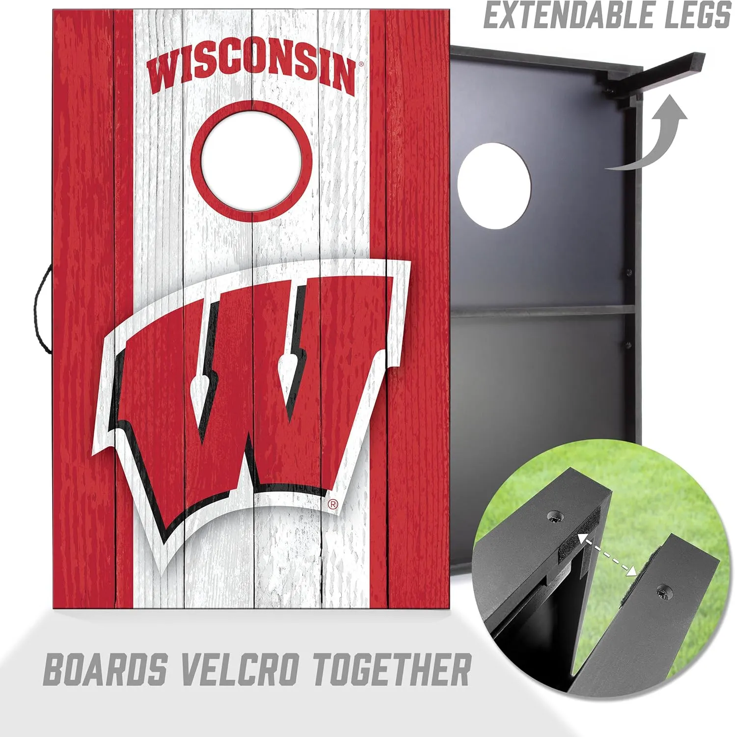 YouTheFan NCAA 2' x 3' Portable Cornhole Game with Logo Bags